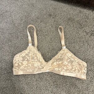 Nude Lace Nursing Bra